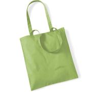 Westford Mill Baumwolltasche 'Bag for Life' Einkaufstasche W101 kiwi 38 x 42 cm