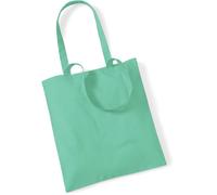 Westford Mill Einkaufstasche WM101 – lange Henkel, Mint, 38 x 42 cm