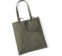Westford Mill Baumwolltasche 'Bag for Life' Einkaufstasche W101 olive green 38 x 42 cm
