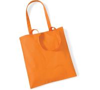 WM101 Westford Mill Einkaufstasche aus Baumwolle Orange 38 x 42 cm