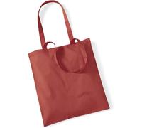 Westford Mill Baumwolltasche 'Bag for Life' Einkaufstasche W101 orange rust 38 x 42 cm