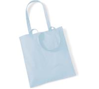 Westford Mill Baumwolltasche 'Bag for Life' Einkaufstasche W101 pastel blue 38 x 42 cm