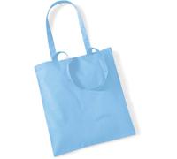 Westford Mill Baumwolltasche 'Bag for Life' Einkaufstasche W101 sky blue 38 x 42 cm