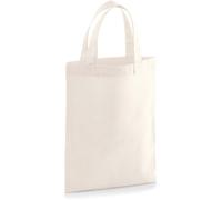 WM103 Westford Mill Kleine Baumwolltasche Natural 19 x 25 cm