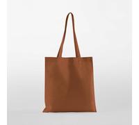 Westford Mill Baumwolltaschen Einkaufstaschen mit langen Henkel Braun (Terracotta)