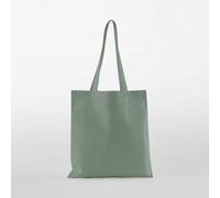 Westford Mill Baumwolltaschen Einkaufstaschen mit langen Henkel Grün (Dusty)