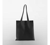 Westford Mill Baumwolltaschen Einkaufstaschen mit langen Henkel Schwarz