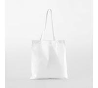 Westford Mill Baumwolltaschen Einkaufstaschen mit langen Henkel Weiss
