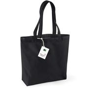 Westford Mill Shopper Organic Cotton aus Bio-Baumwolle Schwarz 35 x 32 x 12 cm