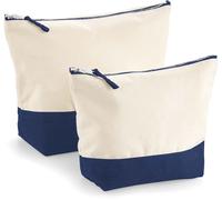 Westford Mill Canvas Accessoires Tasche Kulturbeutel W544 natural/navy M (19 x 18 x 9 cm)