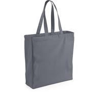Westford Mill Classic Canvas Shopper Einkaufstasche W108 graphite grey 39 x 42 x 13 cm