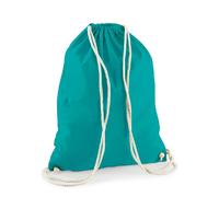 WM110 Westford Mill Cotton Gymsac Emerald 37 x 46 cm