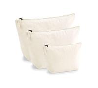 WM840 Westford Mill EarthAware Organic Accessory Bag Natural S (13 x 12,5 x 6 cm)