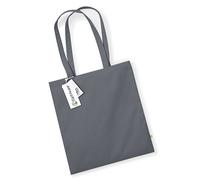 Westford Mill EarthAware® Organic Bag Shopper Baumwolltasche/Einkaufstasche in 13 verschiedenen Farben Graphite Grey