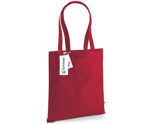 Westford Mill EarthAware® Organic Bag Shopper Baumwolltasche/Einkaufstasche in 13 verschiedenen Farben Classic Red