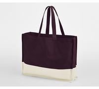 WESTFORD MILL EARTHAWARE® ORGANIC CONTRAST SHOPPER OXBLOOD/NATURAL