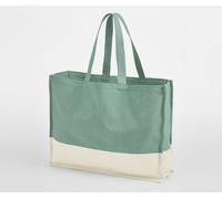 WESTFORD MILL EARTHAWARE® ORGANIC CONTRAST SHOPPER SAGE GREEN/NATURAL