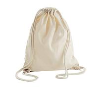 WM810 Westford Mill Turnbeutel aus Bio-Baumwolle Natural 37 x 47 cm