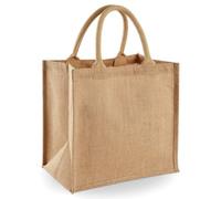 WM413 Westford Mill Jute Midi Shopper Natural 30 x 30 x 19 cm