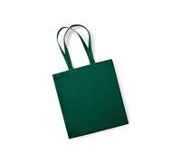 Westford Mill Shopper Classic WM623 - Fairtrade-Baumwolle - Flaschengrün - 39 x 41 x 14 cm