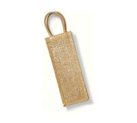 Westford Mill Golden Shimmer Jute Bottle Bag Flaschen Tasche goldig schimmernd aus Jute