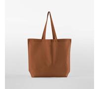 Westford Mill große Baumwolltasche Shopper Einkaufstasche Maxi Braun (Terracotta)