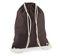 WM110 Westford Mill Cotton Gymsac Chocolate 37 x 46 cm