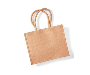 Westford Mill Jute Classic Shopper Tragetasche Schultertasche Natur