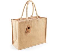 Westford Mill Jute Shopper Classic Jute-Tasche W407 natural 42 x 33 x 19 cm