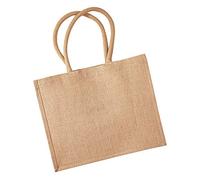 Westford Mill Jutetasche/Einkaufstasche, 21 Liter (2 Stück/Packung) (Einheitsgröße) (Natur)