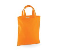 Westford Mill Mini Einkaufstasche Bag for Life WM104 26 x 32,5 cm Orange