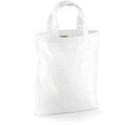 Westford Mill Mini-Einkaufstasche WM104 Weiß 26 x 32,5 cm