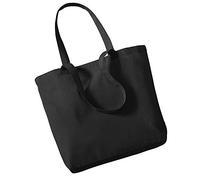 Westford Mill Shopper Organic Cotton aus Bio-Baumwolle Schwarz 35 x 32 x 12 cm