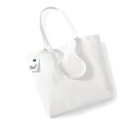 WM180 Westford Mill Einkaufstasche aus Bio-Baumwolle White 32 x 35 x 12 cm