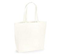 Westford Mill Organic Umhängetasche aus Bio -Baumwolle Einkaufstasche zum Umhängen Weiss (Sea Salt)