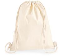 WM210 Westford Mill Premium Cotton Gymsac Natural 37 x 46 cm