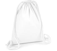 Westford Mill Turnbeutel WM260 aus Bio-Baumwolle Weiß 37 x 46 cm