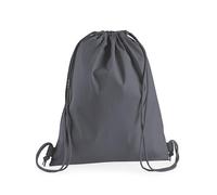 Westford Mill Turnbeutel WM210 – Premium Baumwolle – Graphite Grey – 37 x 46 cm