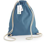 WM810 Westford Mill Turnbeutel aus Bio-Baumwolle Airforce Blue 37 x 47 cm