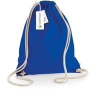 Westford Mill Turnbeutel EarthAware Organic Gymsac W810 aus Bio-Baumwolle Bright Royal 37 x 47 cm
