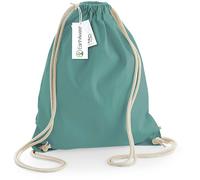 WM810 Westford Mill Turnbeutel aus Bio-Baumwolle Sage Green 37 x 47 cm