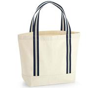 Westford Mill Strandtasche Bootstasche Einkaufstasche Strandtasche Saunatasche Schwimmtasche EarthAware Organic Natur / Navy