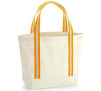 Westford Mill Strandtasche Bootstasche Einkaufstasche Strandtasche Saunatasche Schwimmtasche EarthAware Organic Natur / Amber