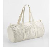 Striped Organic Cotton Barrel Bag Sporttasche