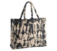 Westford Mill Tasche Shopper Einkaufstasche Strandtasche Canvas Stoff Bedruckt Natur/Schwarz