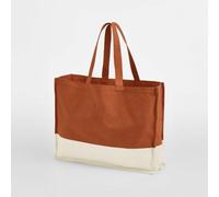 Westford Mill Tragetasche Umhängetaschen Einkaufstasche Shopper 52 x 38,5 x 16 cm zweifarbig Braun (Pumpkin) / Natur
