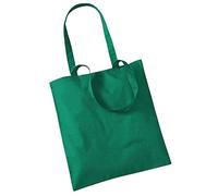 WM101 Westford Mill Einkaufstasche aus Baumwolle Kelly Green 38 x 42 cm