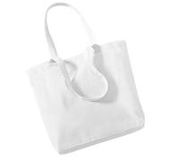 Westford Mill Baumwolltasche Shopper WM180 - Bio-Baumwolle 32 x 35 x 12 cm Weiß