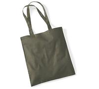 WM101 Westford Mill Einkaufstasche aus Baumwolle Olive Green 38 x 42 cm