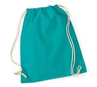 WM110 Westford Mill Cotton Gymsac Emerald 37 x 46 cm